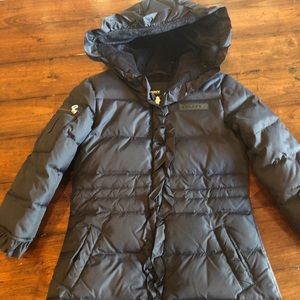 Navy Blue DKNY Puffer Coat - Girls Size S
